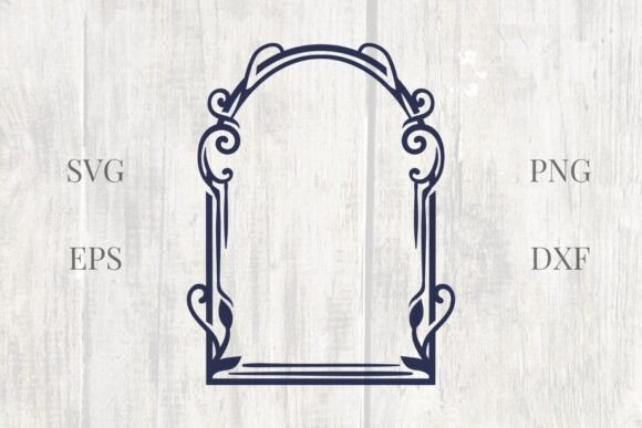Arch Vintage Wedding Frame SVG: Crafting Timeless Designs