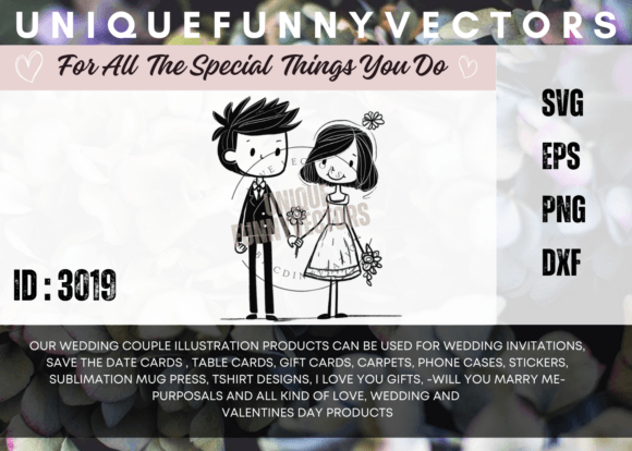 Designing Love Stories with Wedding Couple Stick Figures 3019