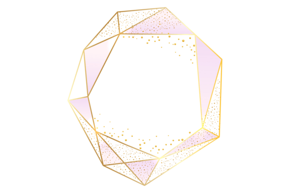 Golden Diamond Frame: Wedding Invitation Luxury Border