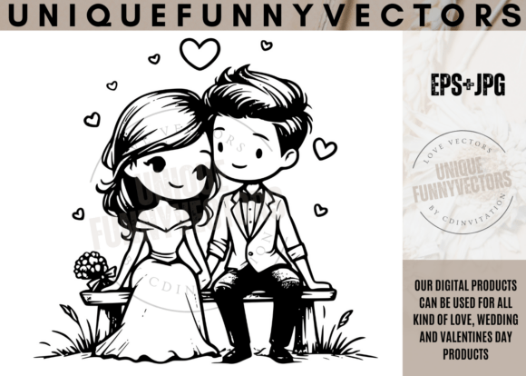 Love Wedding Stick Vectors Svg Eps 229: Designing with Character