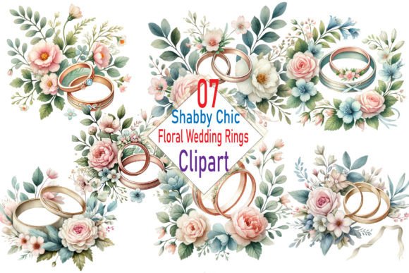 Shabby Chic Floral Wedding Rings Clipart: A Designer’s Guide